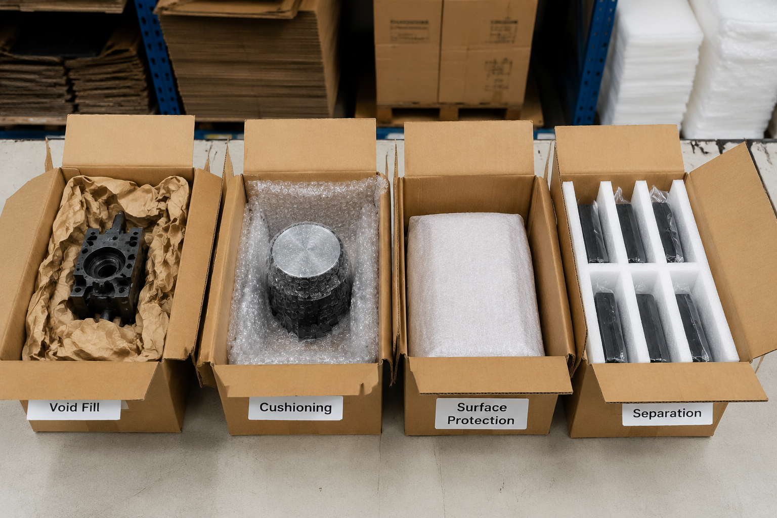 Void Fill vs Cushioning vs Surface Protection: How to Choose the Right Packaging Function for overseas packaging buyers